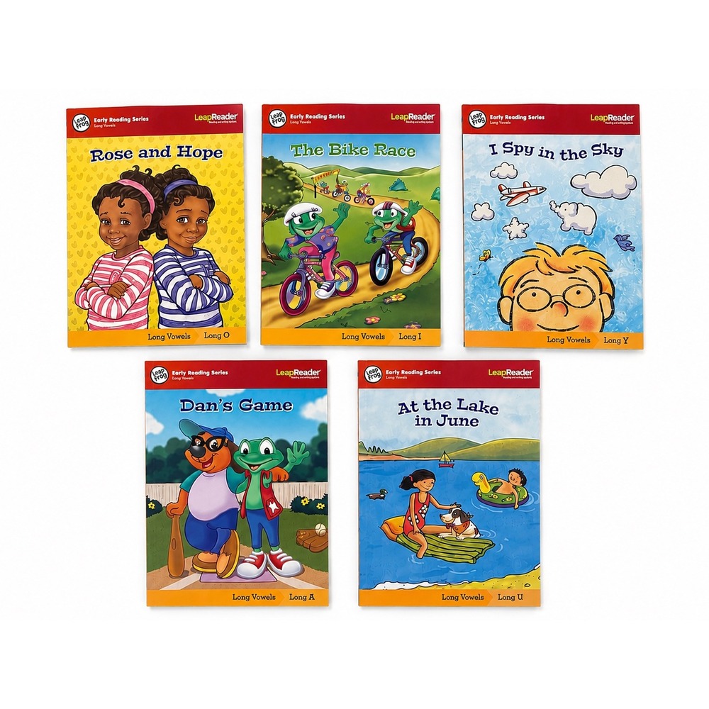 LeapFrog LeapReader Long Vowel Reading Books Bundle Set of 5